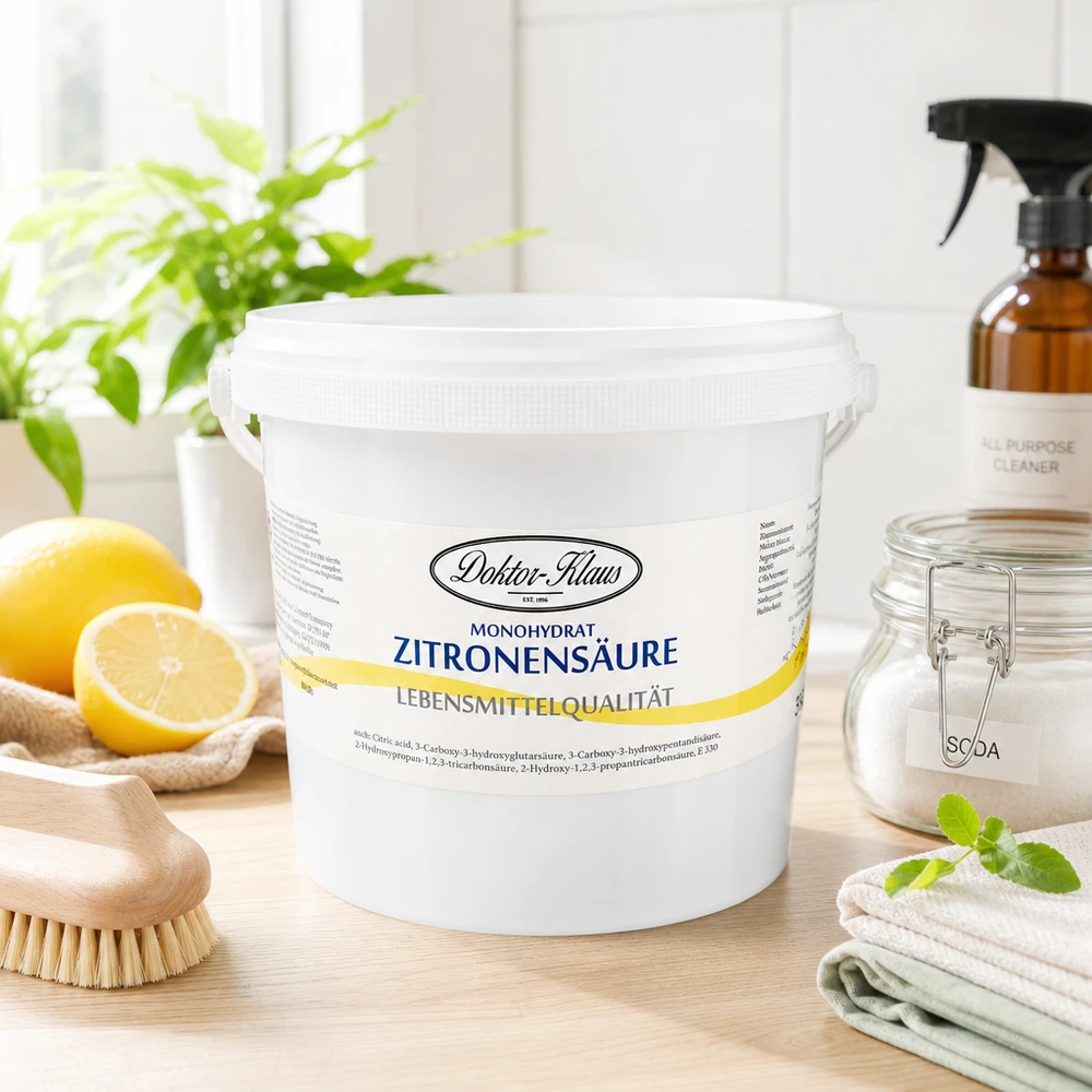 Acide citrique 5kg Doktor-Klaus Qualité alimentaire pour la cuisine et le ménage Ecologique