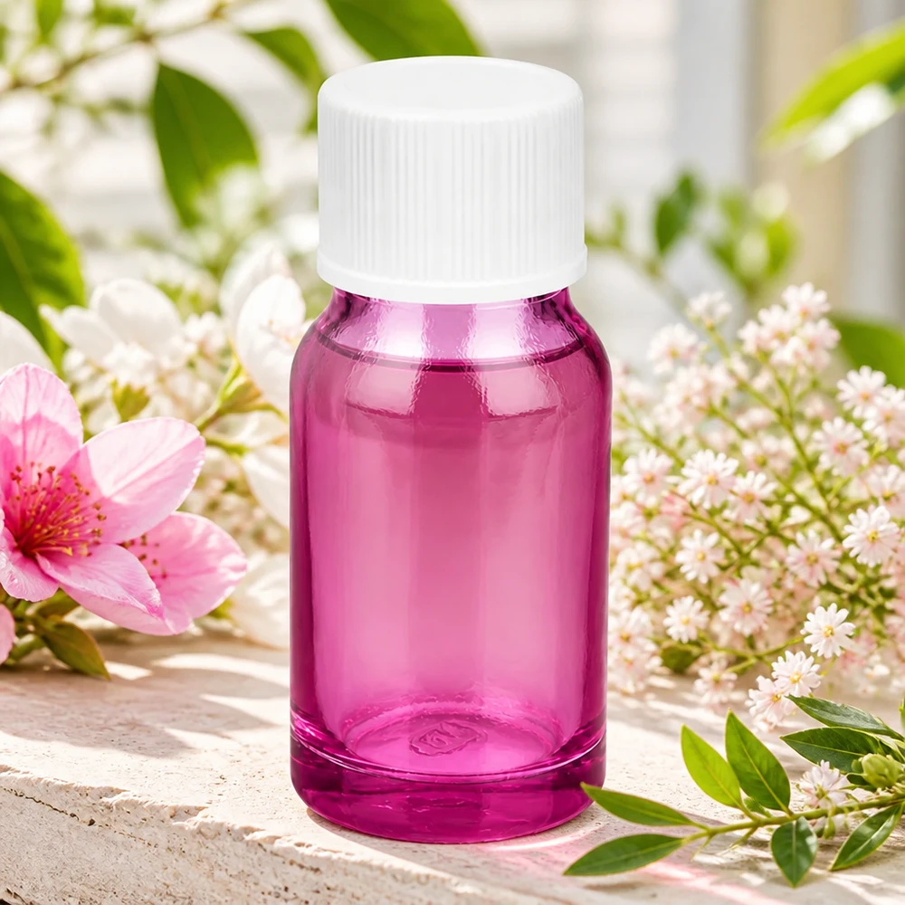 Bouteille 10ml 11mm bouchon à vis blanc standard PurpleLine UT18/10 Flacon Premium 10ml série PurpleLine avec bouchon SV blanc pour une utilisation professionnelle