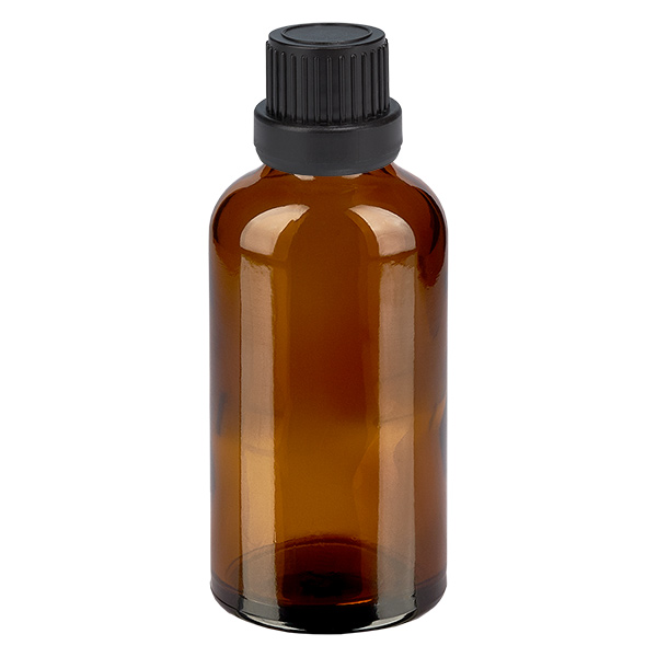 Flacon 50ml 11mm SV noir OV BrownLine UT18/50