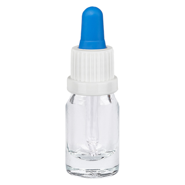 Flacon à pipette 5ml blanc/bleu OV ClearLine UT18/5 Flacon à pipette 5ml blanc/bleu OV ClearLine UT18/5