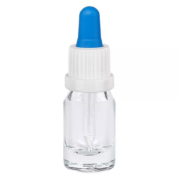 Flacon à pipette 5ml blanc/bleu OV ClearLine UT18/5 Flacon à pipette 5ml blanc/bleu OV ClearLine UT18/5