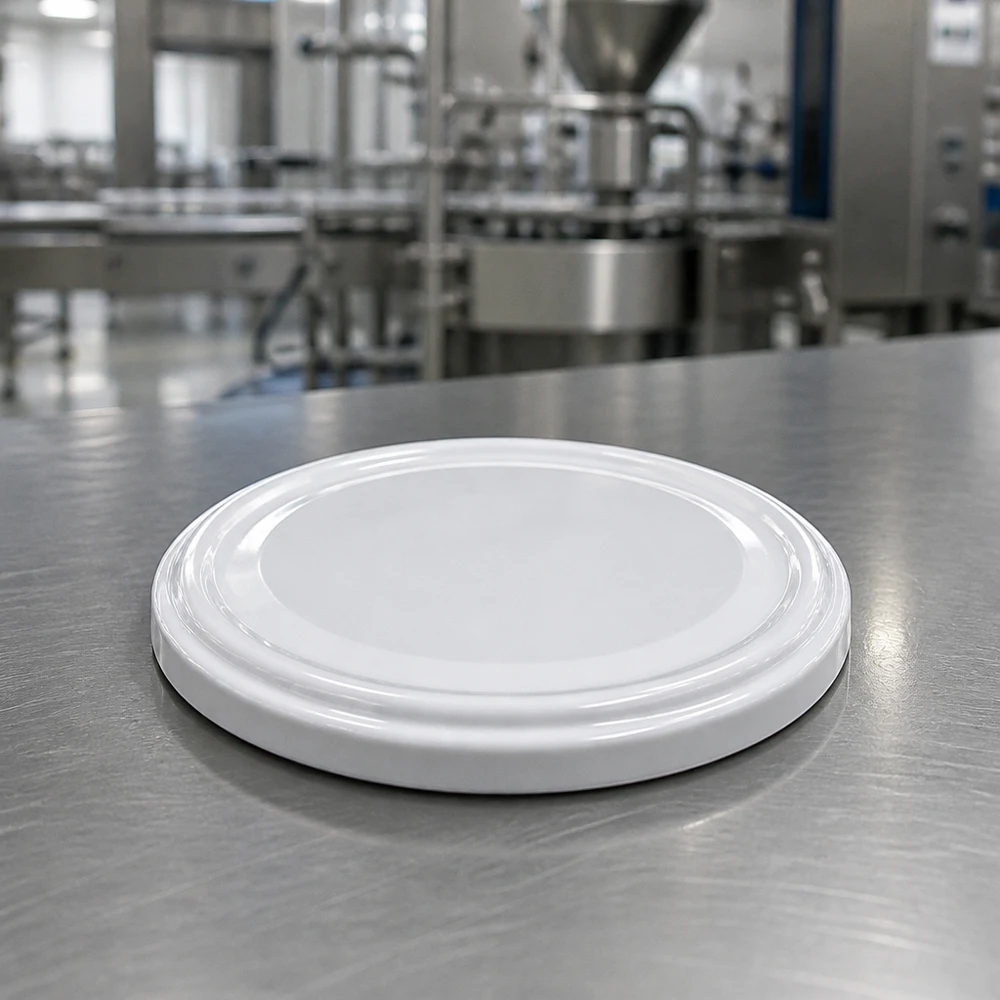 UNiTWIST TO82 couvercle de conserve blanc BioSeal unitemp à poser, table en acier inoxydable d'usine