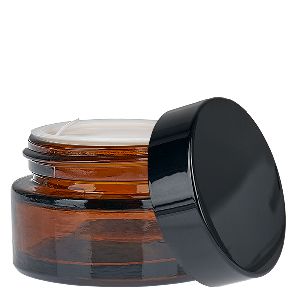 Pot en verre 20ml brun avec couvercle à insérer UNiTWIST