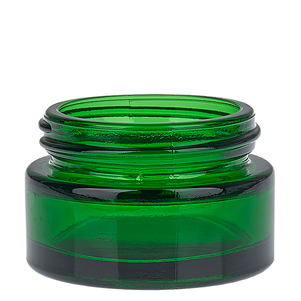 Pot en verre 20ml vert avec couvercle à insérer UNiTWIST