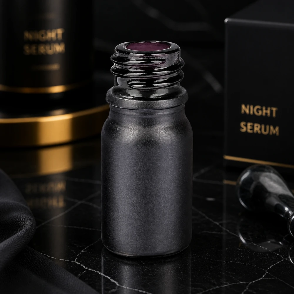 Flacon à pharmacie 5ml BlackLine UT18/5 UNiTWIST Flacon compact BlackLine 5ml UT18/5 UNiTWIST idéal pour les produits de beauté de luxe