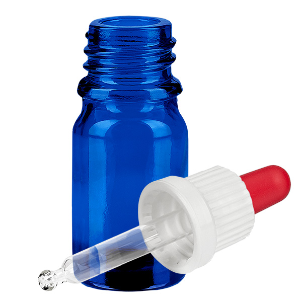 Flacon à pipette 5ml blanc/rouge OV BlueLine UT18/5