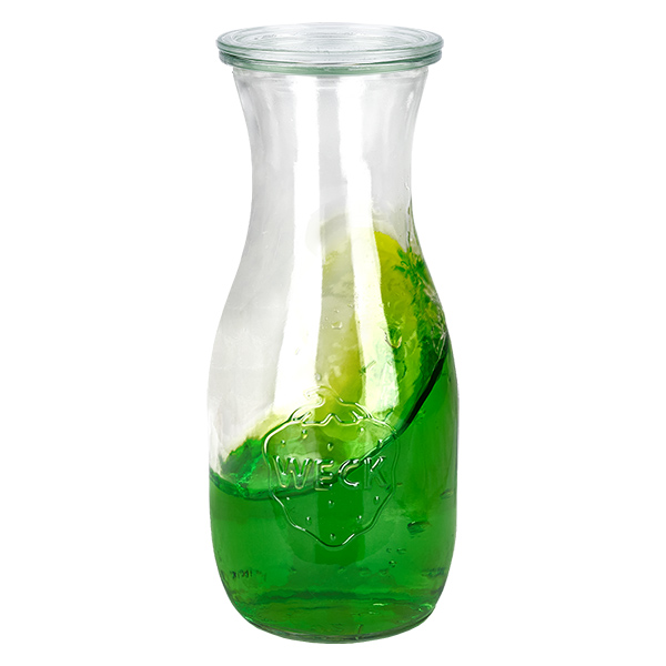 Lot de 24 pots Weck 530ml bouteille de jus avec 24 couvercles en verre