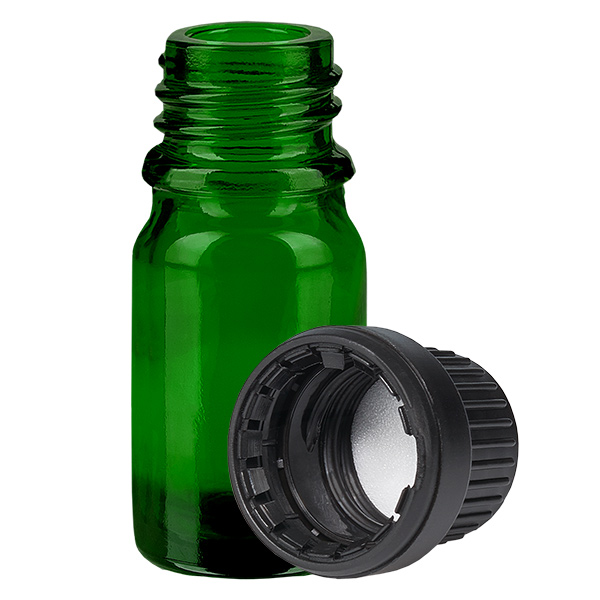 Flacon 5ml 11mm SV noir OV GreenLine UT18/5