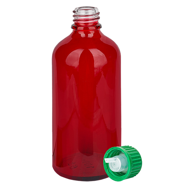 Flacon compte-goutte 100ml 0.8mm vert STD RedLine UT18/100