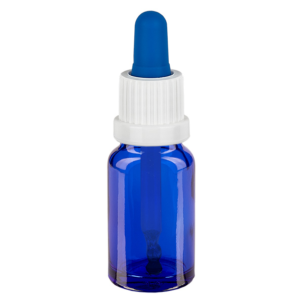Flacon à pipette 10ml blanc/bleu OV BlueL. UT18/10
