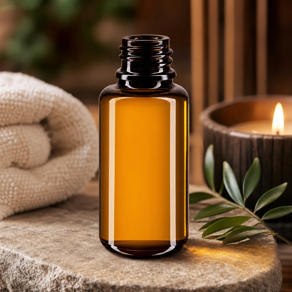 Flacon en verre violet 20 ml DIN18 (verre Miron) Flacon en verre Miron 20ml de haute qualité avec dosage précis pour les cosmétiques naturels
