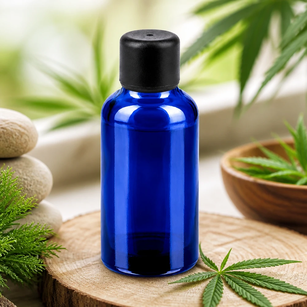 Flacon de 30ml 6mm SV noir STD BlueLine UT18/30 Flacon de pharmacie de 30 ml à col étroit et fermeture sécurisée pour un usage professionnel