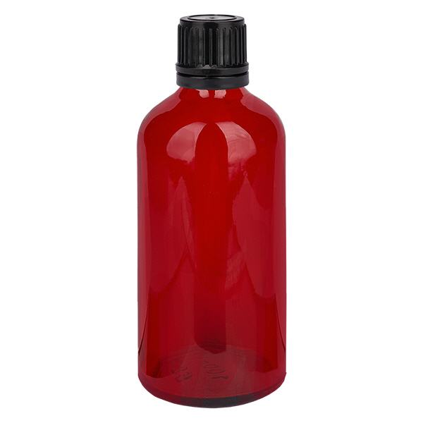 Flacon 100ml (globule) 8mm GR s. OV RedL. UT18/100