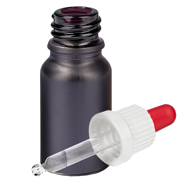 10ml flacon à pipette blanc/rouge OV BlackLine UT18/10