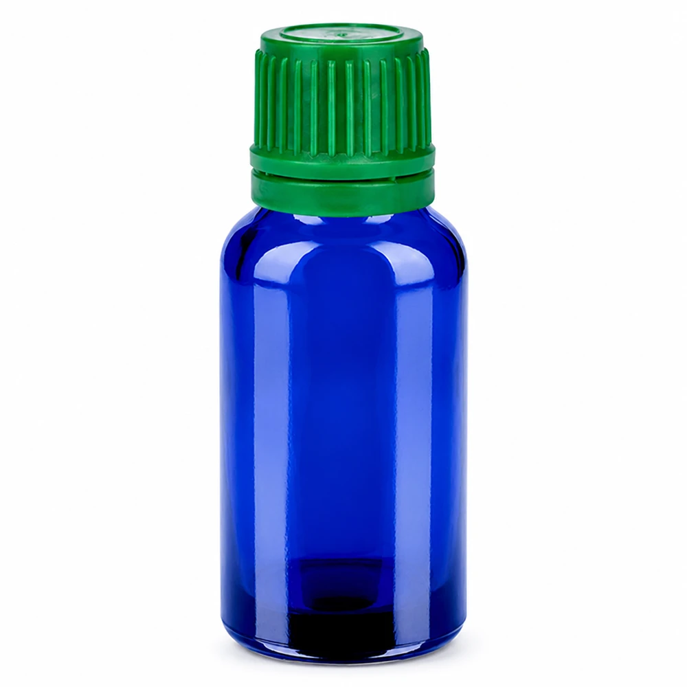 Flacon 20ml 11mm SV vert OV BlueLine UT18/20 Bouteille compacte de 20ml pour l'aromathérapie et les cosmétiques naturels en verre de qualité supérieure