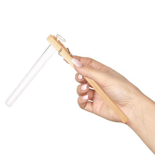 Porte-tubes à essai en bois