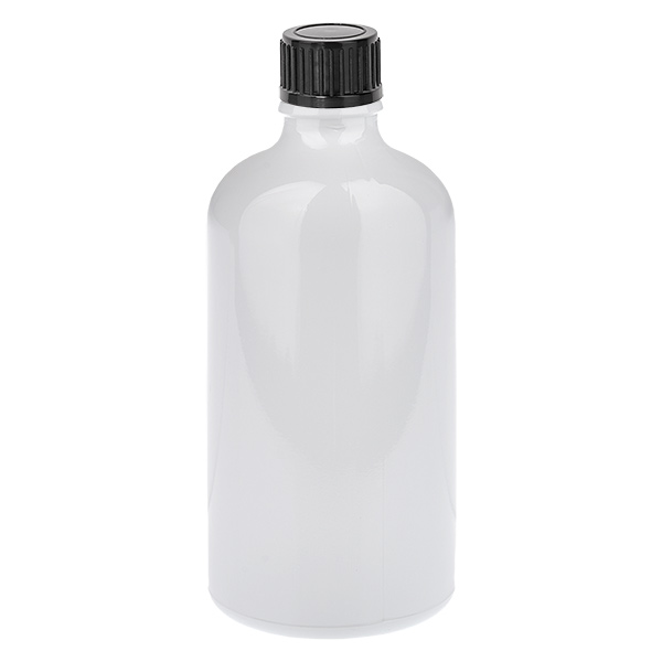 Flacon 100 ml avec bouchon à vis 11 mm noir standard WhiteLine UT18/100 Flacon 100 ml avec bouchon à vis 11 mm noir standard WhiteLine UT18/100