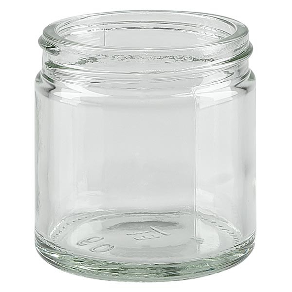 Pot en VERRE CLAIR 60 ml, filetage 51 mm / R3 Pot en VERRE CLAIR 60 ml, filetage 51 mm / R3