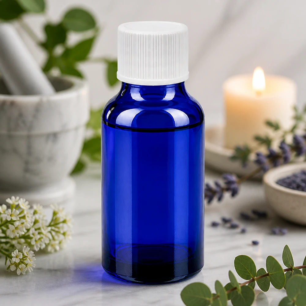 Flacon 20ml 11mm SV blanc STD BlueLine UT18/20 Flacon en verre professionnel 20ml série BlueLine avec ouverture de 11mm pour un dosage précis des substances actives
