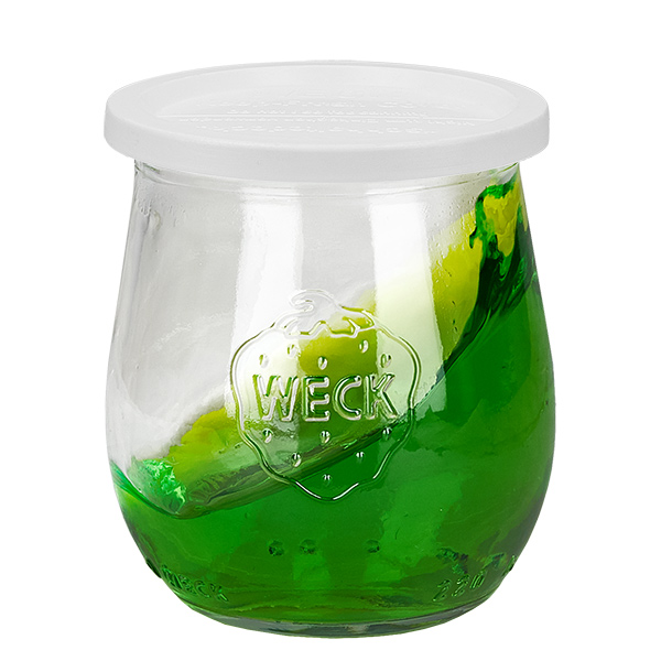 Lot de 12 pots Weck 220ml tulipes avec 12 couvercles de conservation Lot de 12 pots Weck 220ml tulipes avec 12 couvercles de conservation