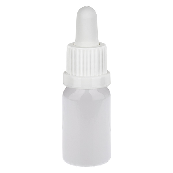 Flacon pipette de 10 ml, blanc, bouchon inviolable WhiteLine UT18/10 Flacon pipette de 10 ml, blanc, bouchon inviolable WhiteLine UT18/10