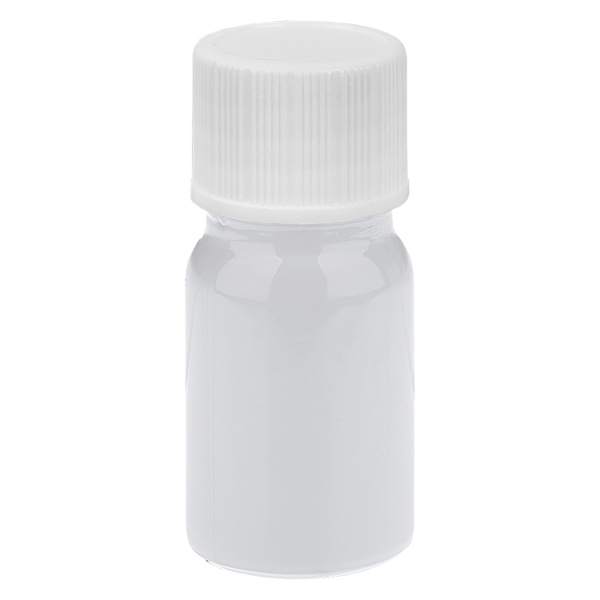 5ml Flasche 11mm Schraubverschluss weiß Standard WhiteLine UT18/5
