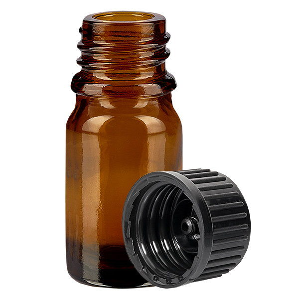 Flacon 5ml 11mm SV noir STD BrownLine UT18/5