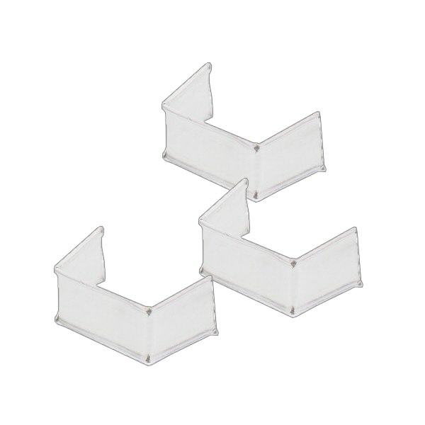 100 clips en papier, longueur 33, blancs