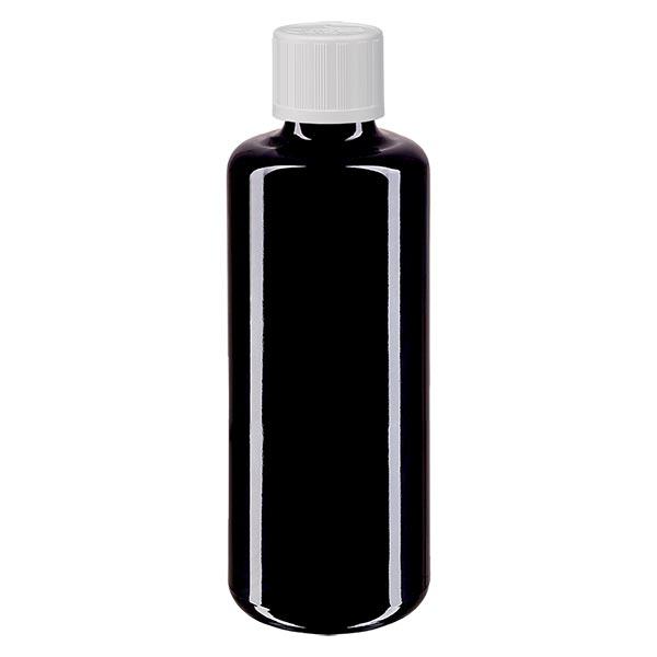 Bouteille de pharmacie viol. 100ml viss. blanc KiSi pc.
