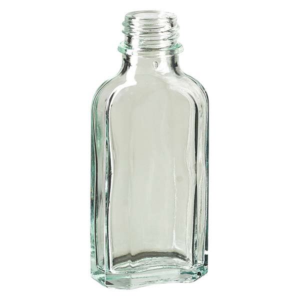 Flasque transparente de 50 ml au goulot DIN 22 Flasque transparente de 50 ml au goulot DIN 22