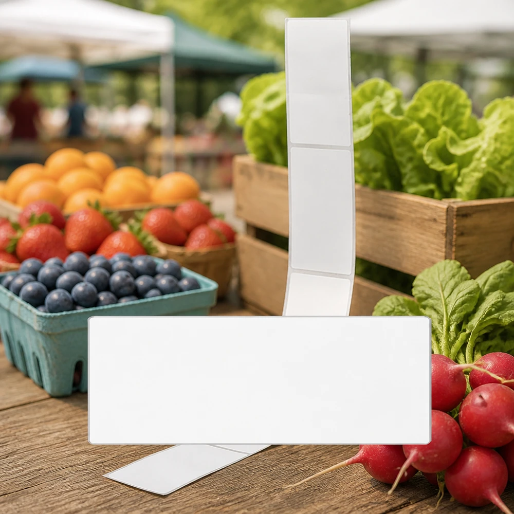 Étiquettes de marquage 54x154,5mm pour les étiquettes de prix sur le marché hebdomadaire des fruits et légumes frais