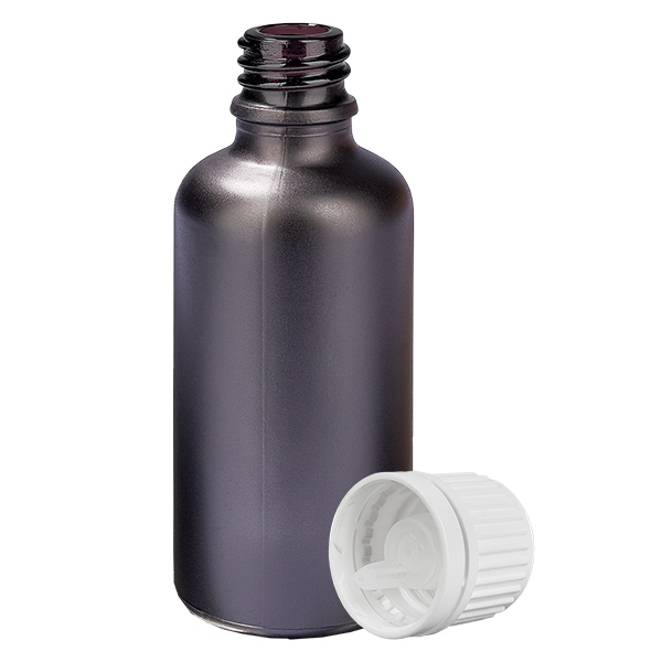 Flacon compte-goutte 50ml 0.7mm blanc OV BlackLine UT18/50