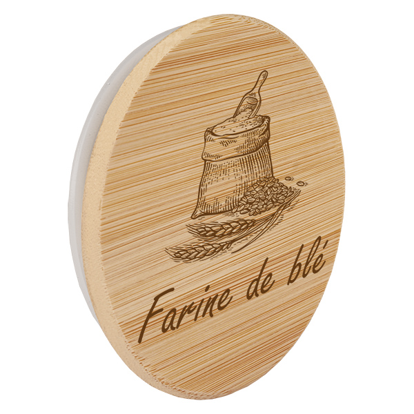 Couvercle en bois « farine de blé » pour WECK RR100