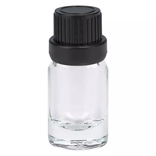 Flacon compte-goutte 5ml 2mm noir OV ClearLine UT18/5 Flacon compte-goutte 5ml 2mm noir OV ClearLine UT18/5
