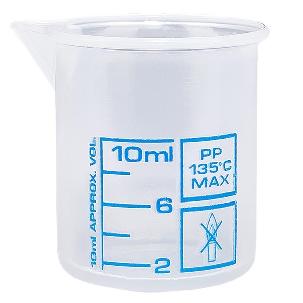 Verre mesureur en PP 10 ml Verre mesureur en PP 10 ml