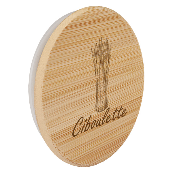Bouchon en bois « ciboulette » pour WECK RR60