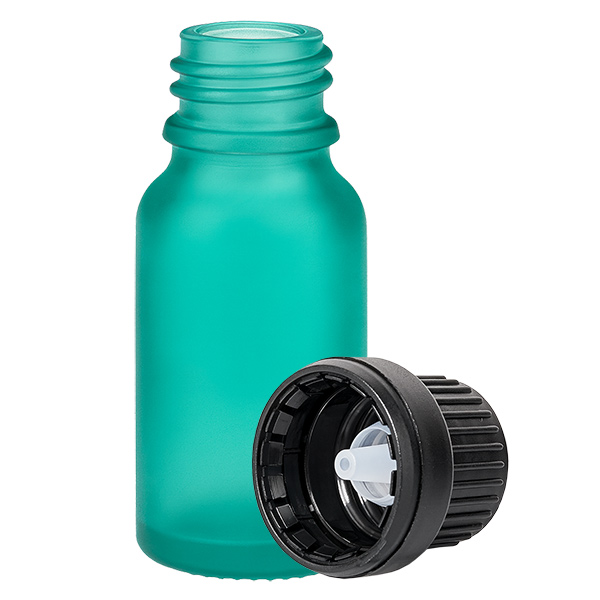 Flacon compte-goutte 10ml 2mm noir OV GreenL. UT18/10 Flacon compte-goutte 10ml 2mm noir OV GreenL. UT18/10