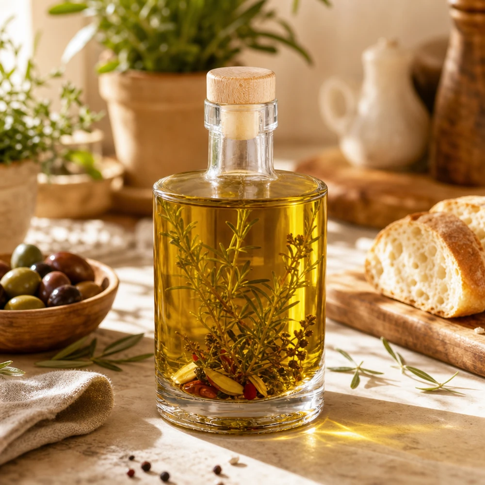 Bouteille en verre 350 ml « Galileo » avec bouchon en bois UNiTWIST®
