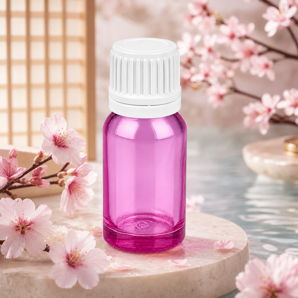 Flacon 10ml bouchon à vis 11mm blanc Originalité bouchon à vis PurpleLine UT18/10 Bouteille en verre PurpleLine de 10ml idéale pour les cosmétiques DIY et les parfums faits maison