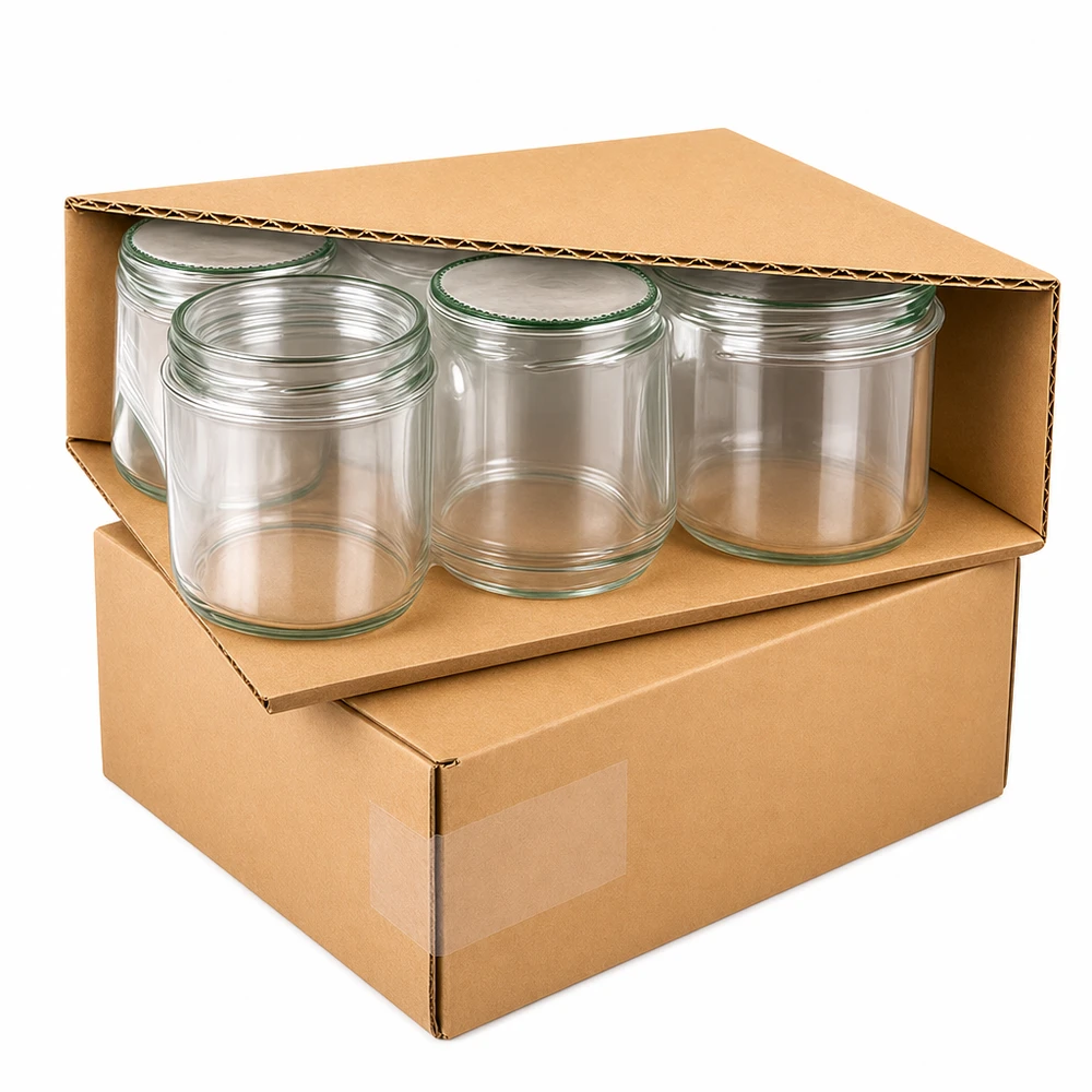 Pots ronds vides 795ml emballés professionnellement dans des cartons d'expédition pour un transport sûr Pots de conserve