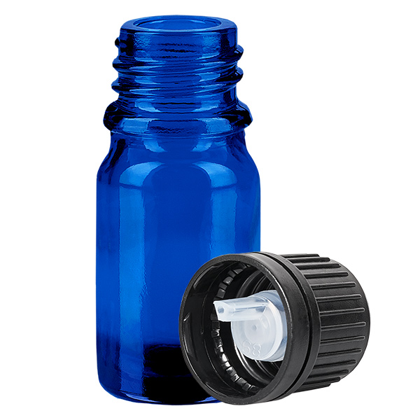 Flacon compte-goutte 5ml 1mm noir OV BlueLine UT18/5