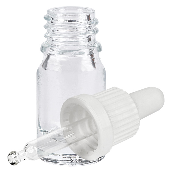 Flacon à pipette 5ml blanc OV ClearLine UT18/5