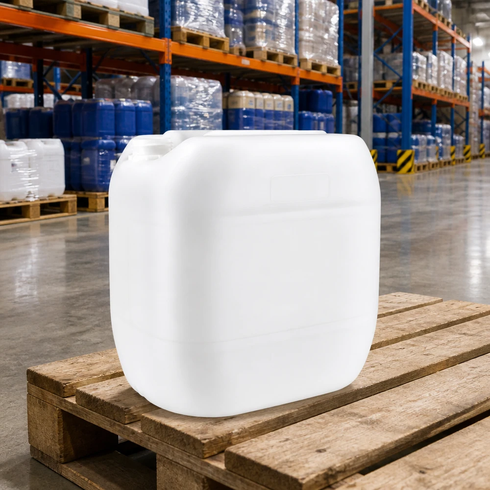 Hobbock translucide de 30 litres sans bouchon, destiné aux produits chimiques et aux consommables