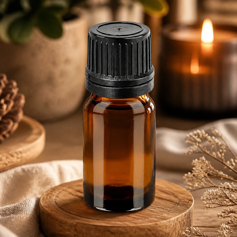 Flacon compte-goutte 5ml 1mm noir OV BrownLine UT18/5 Petit flacon en verre de 5 ml avec bouchon compte-gouttes pour un dosage précis des huiles et des essences