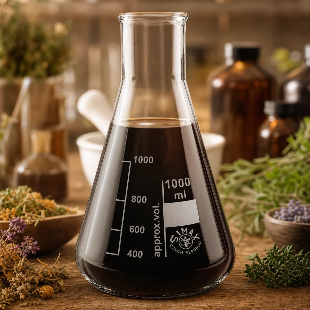 Erlenmeyer 300ml col large, verre borosilicate Fiole jaugée 300ml transparente avec graduation et col large pour analyses chimiques