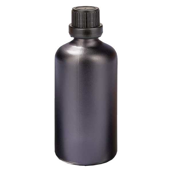 100ml flacon compte-gouttes 11mm bouchon à visser bouchon d'inviolabilité BlackLine UT18/100 100ml flacon compte-gouttes 11mm bouchon à visser bouchon d'inviolabilité BlackLine UT18/100