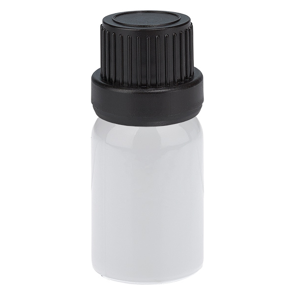 Flacon compte-gouttes 5 ml 2 mm noir Bouchon d'origine WhiteLine UT18/5 Flacon compte-gouttes 5 ml 2 mm noir Bouchon d'origine WhiteLine UT18/5