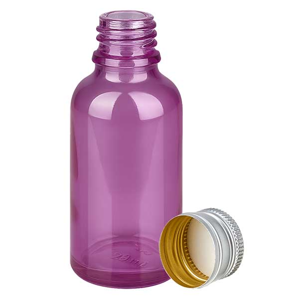 Flacon 30ml bouchon à vis 11mm alu-argent standard PurpleLine.UT18/30