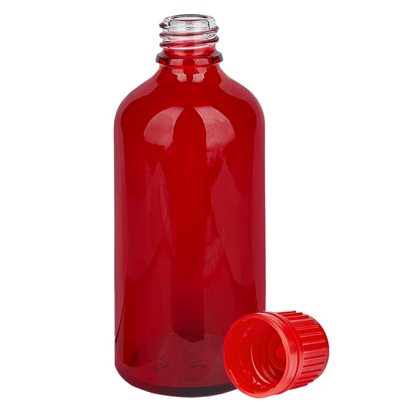 Flacon 100ml 11mm SV rouge OV RedLine UT18/100 Flacon 100ml 11mm SV rouge OV RedLine UT18/100