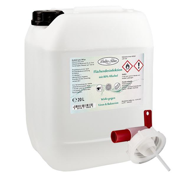 Recharge de désinfectant pour surfaces 20L Doktor-Klaus Recharge de désinfectant pour surfaces 20L Doktor-Klaus